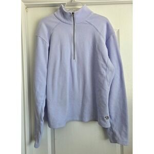 Mountain Hardwear Polartec Fleece Quarter Zip Pullover Periwinkle Womens Sz XL